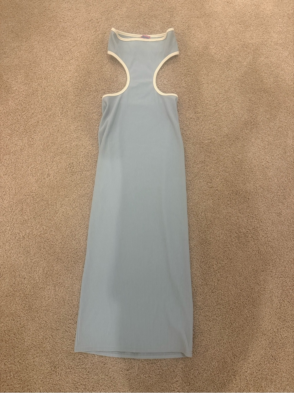 Edikted Ribbed Cut Out Maxi Dress - Picture 2 of 5